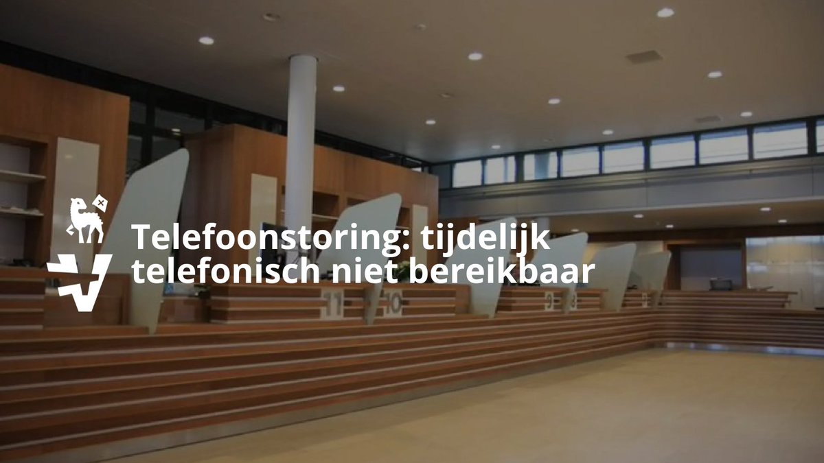 I.v.m. een telefoonstoring is de gemeente Velsen tijdelijk telefonisch niet bereikbaar. We zijn wel bereikbaar via info@velsen.nl, het contactformulier, privéberichten op social media en WhatsApp: 06 40 89 78 75. Zodra we weer telefonisch bereikbaar zijn, plaatsen we een update.