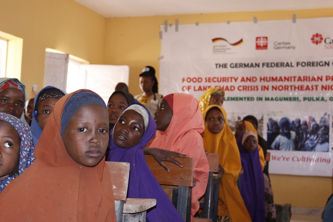 CCFNigeria's tweet image. In commemoration of this year&apos;s International Day of Education marked under the theme: &quot;AI and Education: Preserving Human Agency in a World of Automation&quot;, @caritasnigeria partnered #Jdpcmaiduguri to provide educational support to 50 out-of-school children in Hoyo Primary School