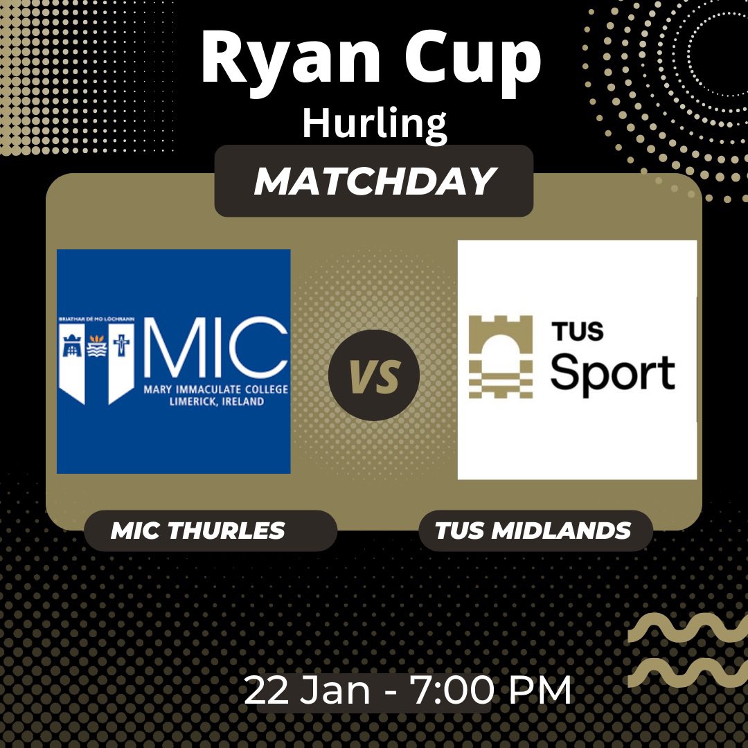 Our senior hurlers are back in Ryan Cup action tomorrow night at home 🏡 
🏟️TUS ATHLONE 
⏰7pm