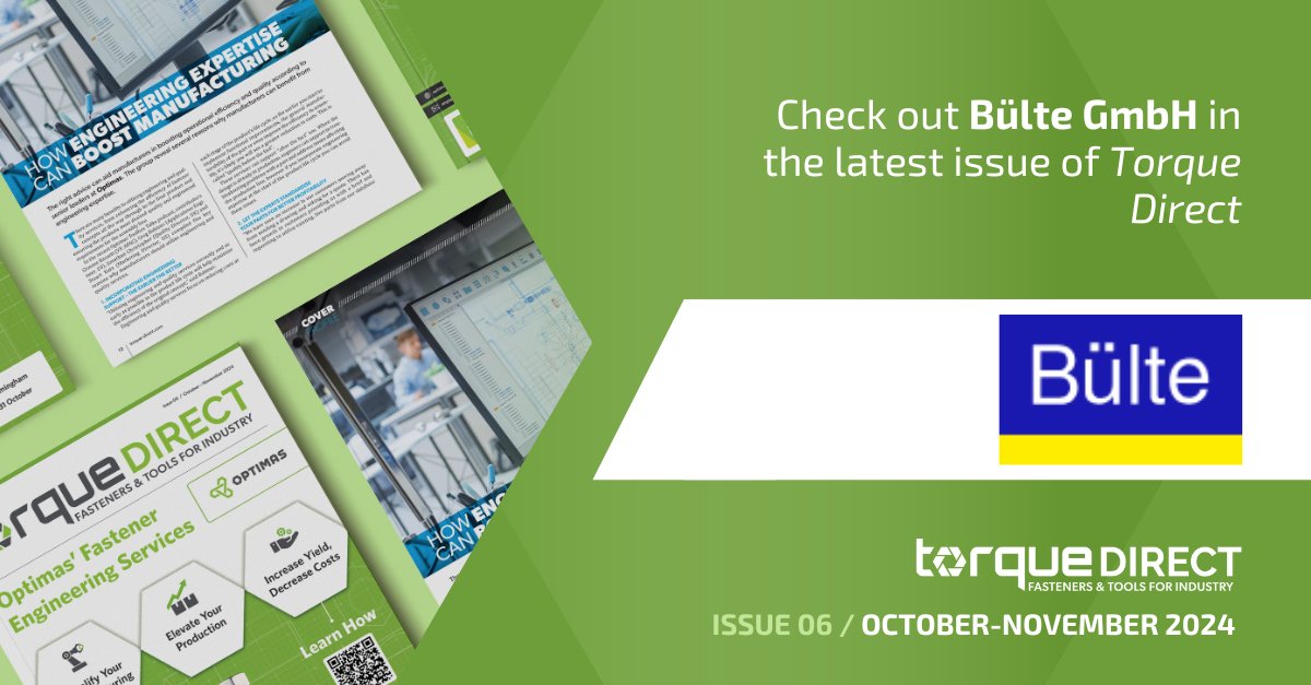 Bülte has expanded its product range with a new line of self-adhesive cover caps for the furniture sector, designed to provide both aesthetic appeal and practical functionality.

Read more in Torque Direct's latest issue here - loom.ly/lDDokJg

#Torque #Fixing #Tools