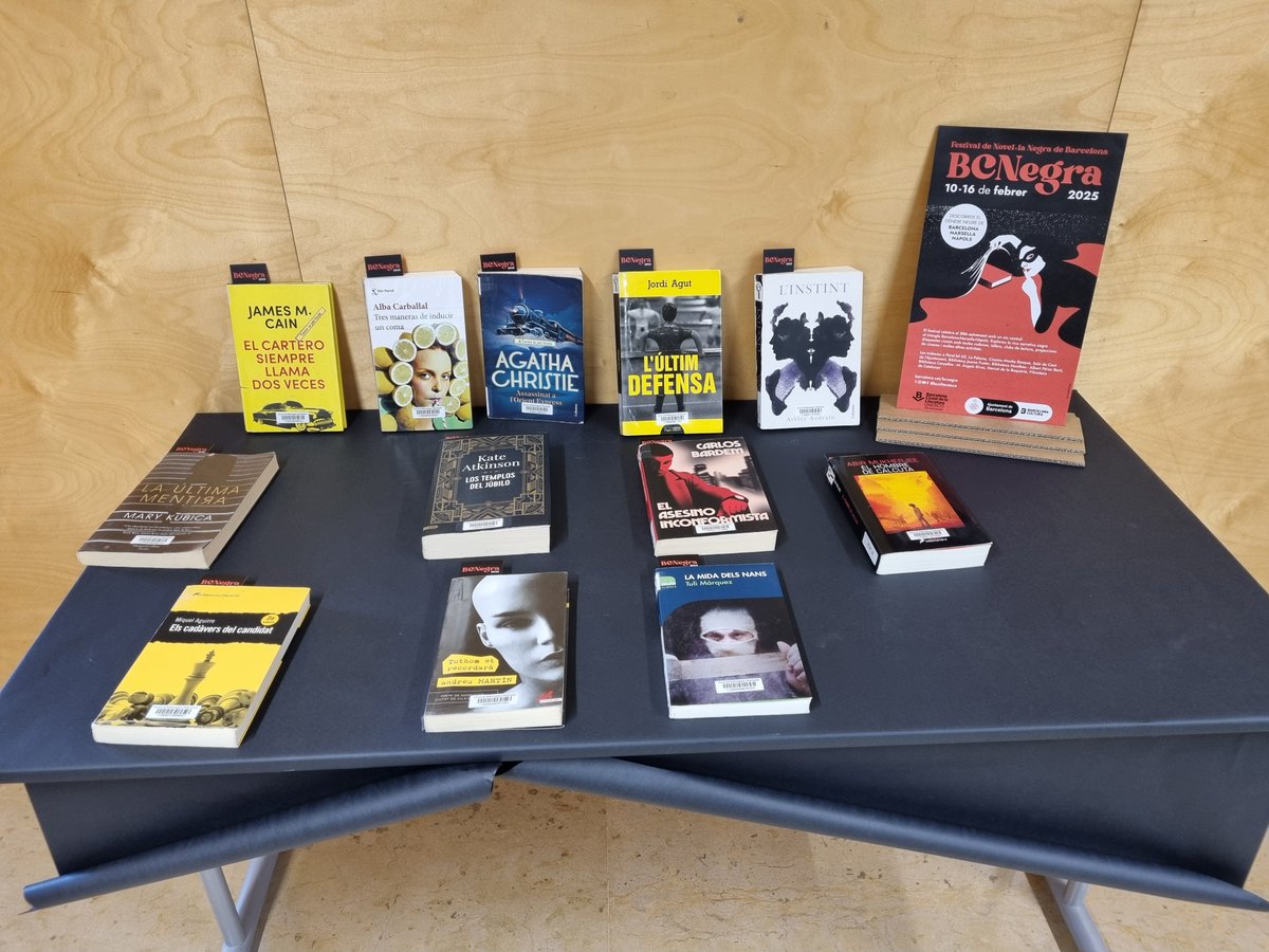 Biblioteca Vapor Vell (@bibvaporvell) on Twitter photo Vine a investigar les propostes de #novel·lanegra que trobaràs a la 4a planta de la <a href="/bibvaporvell/">Biblioteca Vapor Vell</a> abans que comenci el #BCNegra 🔎🔎🔎 Vine a investigar les propostes de #novel·lanegra que trobaràs a la 4a planta de la <a href="/bibvaporvell/">Biblioteca Vapor Vell</a> abans que comenci el #BCNegra 🔎🔎🔎