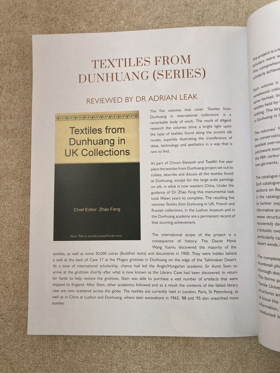 Great to be included in the latest edition of Text. <a href="/Textile_Society/">The Textile Society (UK)</a>