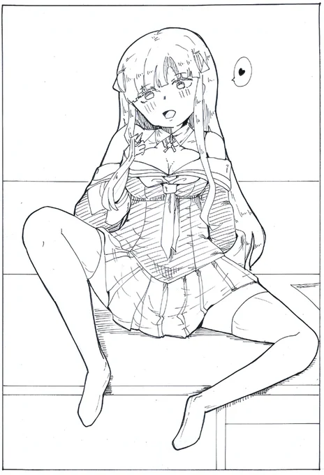執務の邪魔をしてくるわるいフレッチャーさんです 