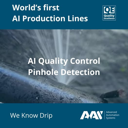 aasystemseu's tweet photo. AI Quality Control
Pinhole Detection
We have developed a state-of-the-art pinhole detection system equipped with advanced algorithms capable of identifying pinholes as they occur during production
Visit our website to learn more https://t.co/yWhv7rzG69
#WeKnowDrip #AI #dripline https://t.co/ymJIhLdBMX