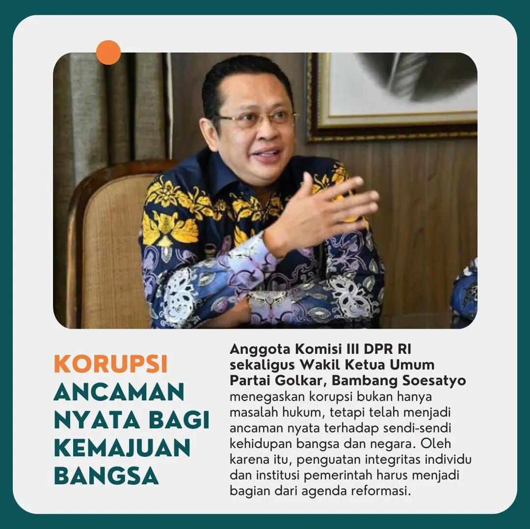 comelons89's tweet photo. Korupsi sebagai ancaman nyata bah kemajuan bangsa!!!  #koruptor #haji #kpk #swasembada #dinas #pejabat #makangratis #desa #prabowo #trump #putin #dunia #presiden #nkri #programprabowo #rakyat #pertahanan #ProgramPresiden #kebijakan #untukrakyat #fyp #indonesia #korupsi #NU2RISTIK https://t.co/3jtvS2HYZH