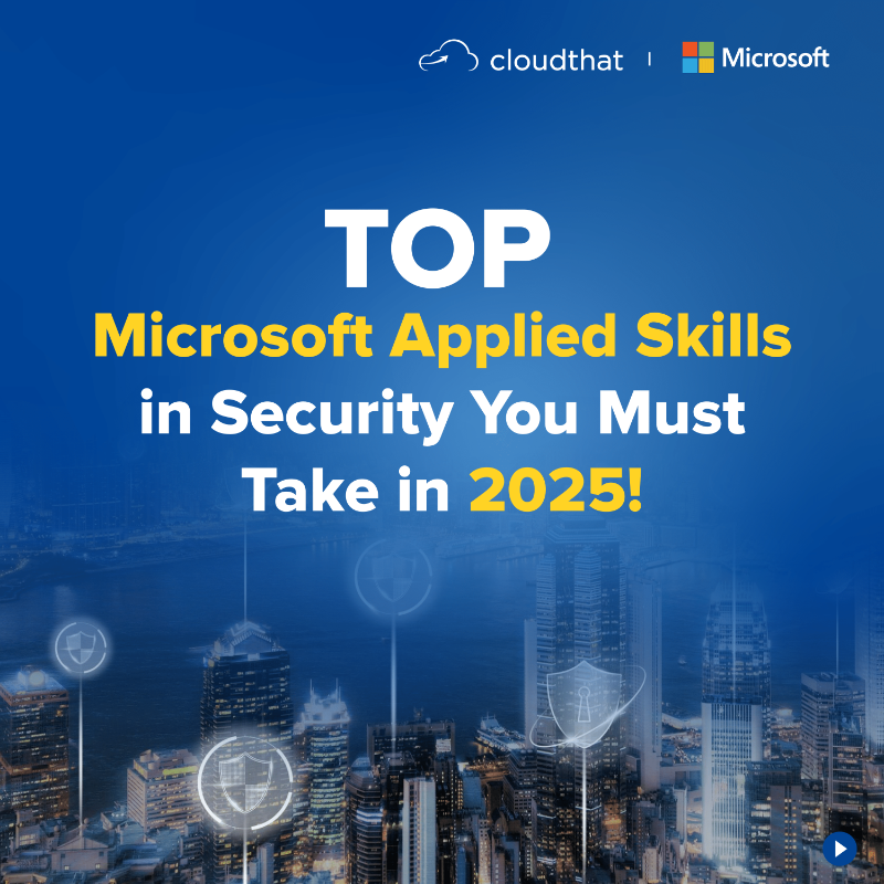 cloudthat's tweet photo. To know more about more about @Microsoft Applied Skills,
Click here-https://t.co/osezUVgo4t
As the new year 2025 begins, it's the perfect time to invest in yourself and enhance your career with Microsoft Applied Skills #Security courses!
#MicrosoftCertification #AppliedSkill
