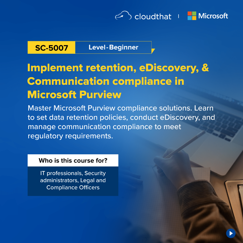 cloudthat's tweet photo. To know more about more about @Microsoft Applied Skills,
Click here-https://t.co/osezUVgo4t
As the new year 2025 begins, it's the perfect time to invest in yourself and enhance your career with Microsoft Applied Skills #Security courses!
#MicrosoftCertification #AppliedSkill