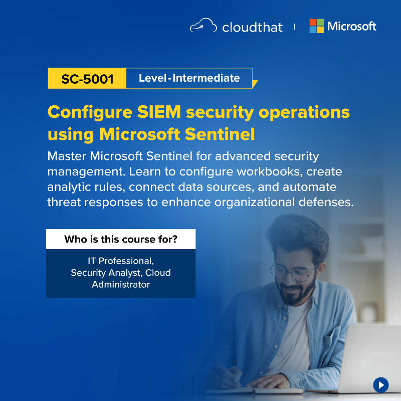 cloudthat's tweet photo. To know more about more about @Microsoft Applied Skills,
Click here-https://t.co/osezUVgo4t
As the new year 2025 begins, it's the perfect time to invest in yourself and enhance your career with Microsoft Applied Skills #Security courses!
#MicrosoftCertification #AppliedSkill