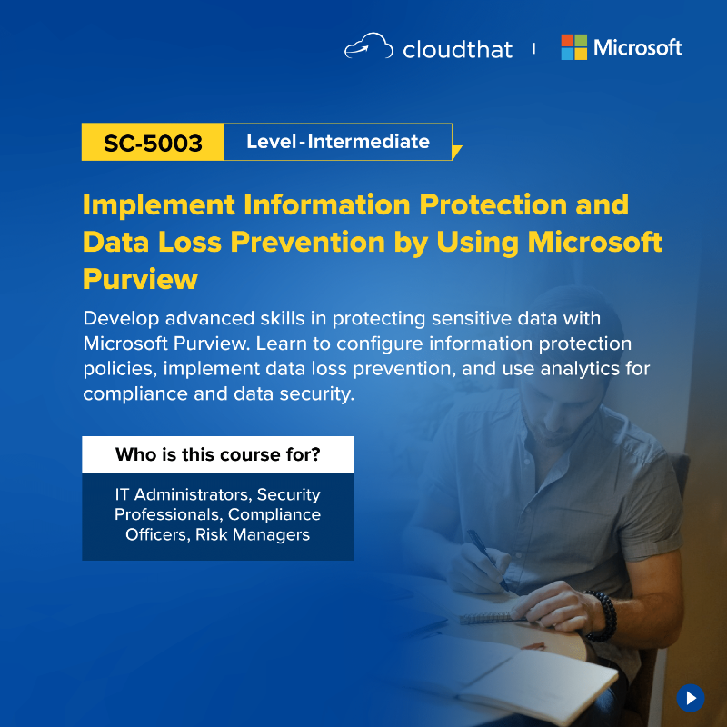 cloudthat's tweet photo. To know more about more about @Microsoft Applied Skills,
Click here-https://t.co/osezUVgo4t
As the new year 2025 begins, it's the perfect time to invest in yourself and enhance your career with Microsoft Applied Skills #Security courses!
#MicrosoftCertification #AppliedSkill