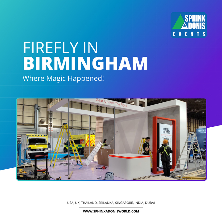 SphinxAdonisEve's tweet photo. Transforming Spaces into Experiences at Firefly in Birmingham! ✨

At the ESS Show in Birmingham, we brought our client Firefly’s brand to life with innovative design and high-quality production.

Explore more at: https://t.co/FiUsozelBV. 
.
.
.
#SphinxAdonis #Fireflyevent #Event https://t.co/yrs6Kz6p5s