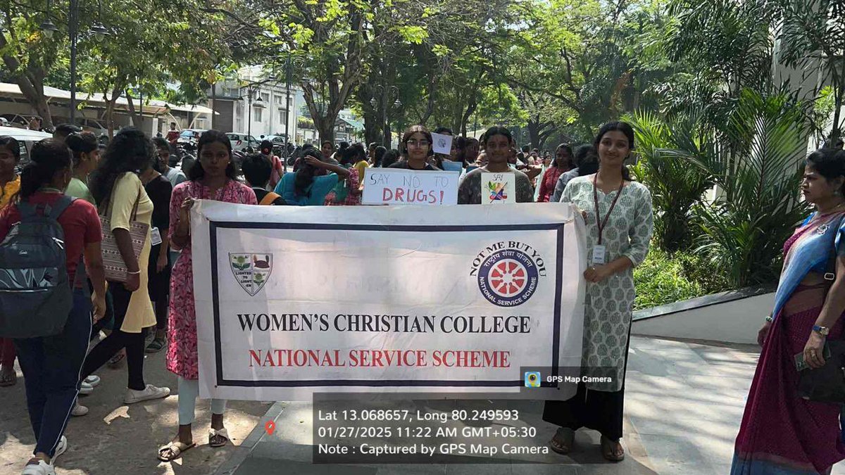 nsswcc3's tweet photo. Let’s say no to drugs and yes to a healthy life! #wcc #nss #rally #antidrugawareness https://t.co/1JGr7OYkBQ