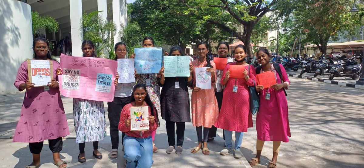 nsswcc3's tweet photo. Let’s say no to drugs and yes to a healthy life! #wcc #nss #rally #antidrugawareness https://t.co/1JGr7OYkBQ
