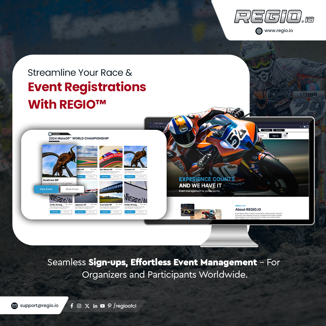 regioofcl's tweet photo. 🏁 Streamline your race and event registrations effortlessly with @regioofcl

🌟 Experience seamless sign-ups and hassle-free event management tailored for organizers and participants worldwide.

📩 support@regio.io | 🌐 https://t.co/fc63n8q7qs

#REGIO #EventManagement https://t.co/zdjZnpz426