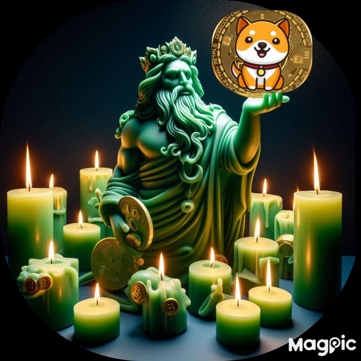 King of the crypto market. 
#BABYDOGE