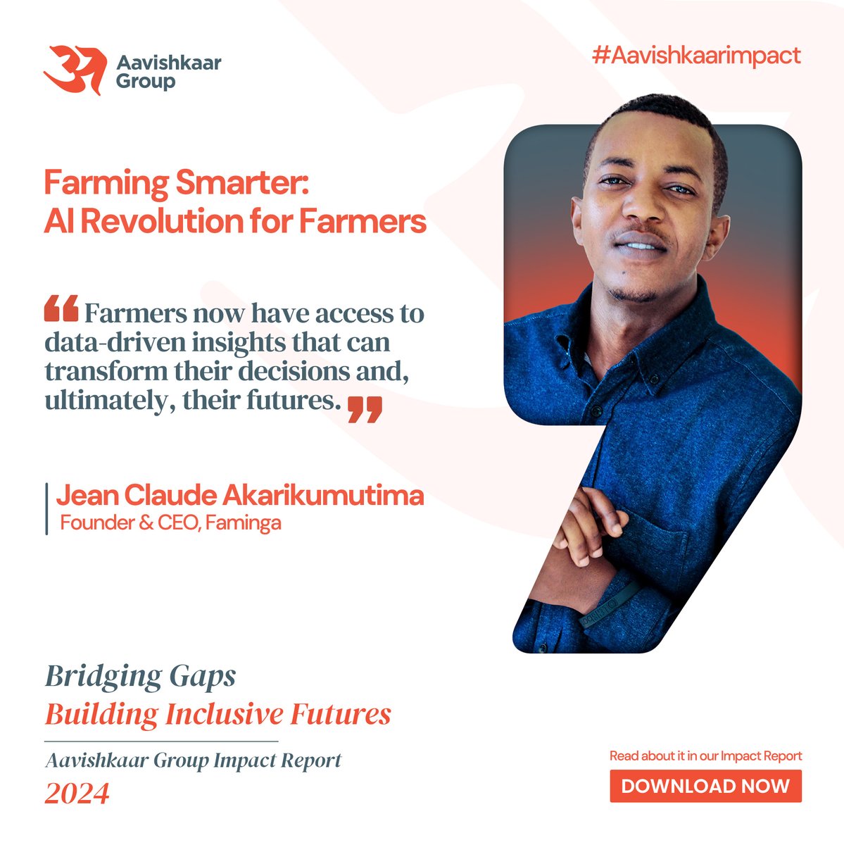 AavishkaarGrp's tweet photo. .@AavishkaarGrp in its recent #ImpactReport2024, sheds light on the role of #tech in scaling its Impact in #Asia &amp; #Africa. One such story is that of Faminga who are bringing an AI revolution for farmers.

https://t.co/YRAvYlXzrJ…

#AavishkaarImpact https://t.co/5fXiI841W3