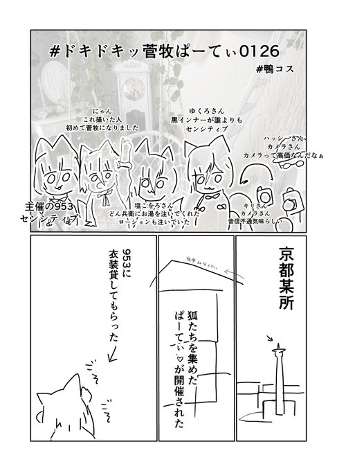 レポ漫画を描きました(1/3)
#ドキドキッ菅牧ぱーてぃ0126
#鴨コス 