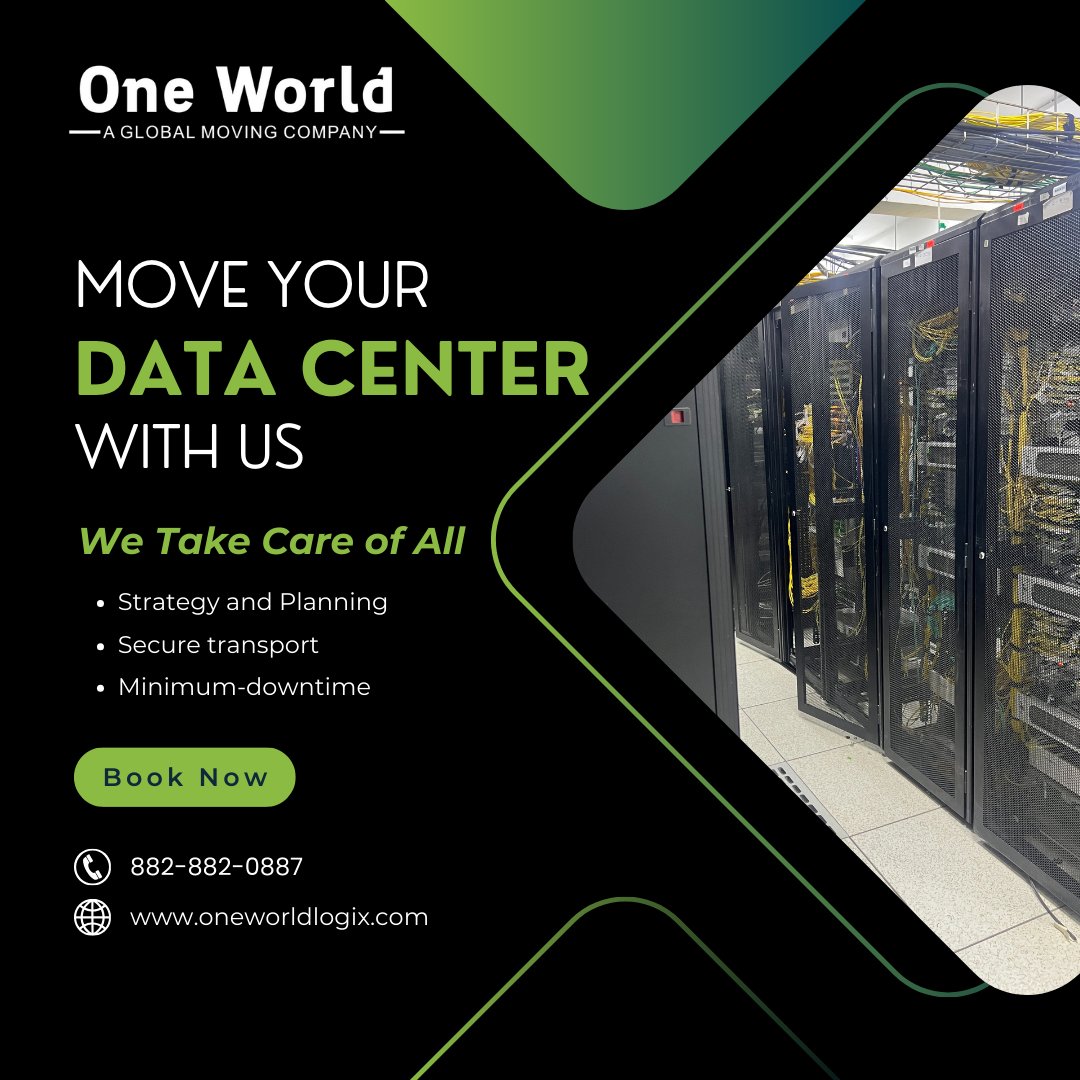 OneworldLogix's tweet photo. Secure &amp; Hassle-Free Data Center Relocation! ✅ Safe transport ✅ Minimal downtime, Contact us now!
.
📞 882-882-0887
.
hashtag#datacentermove hashtag#migration hashtag#DataCenter hashtag#datacentersolution https://t.co/6k98cGt0TH
