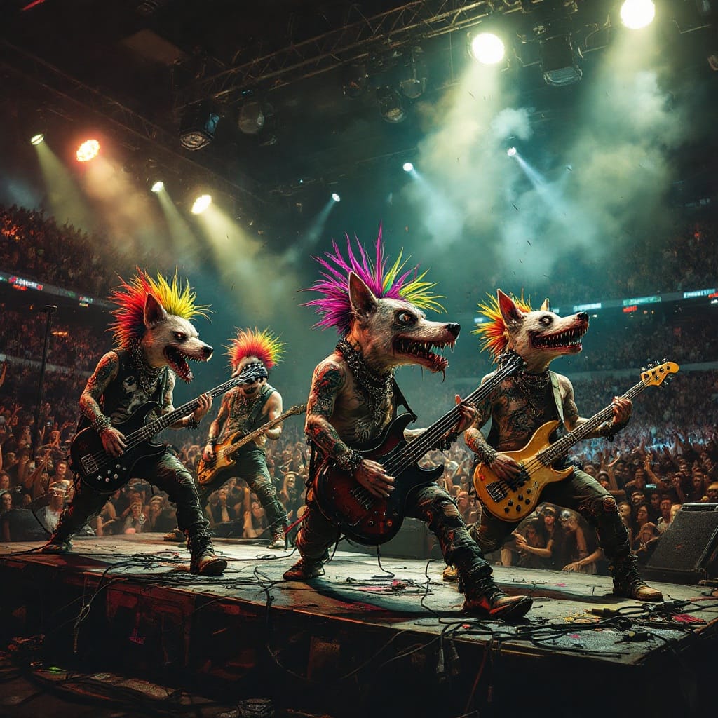 ArcFortnight's tweet photo. Johnny Rottenweiler and the Sex Pistols
#pun #puns #funny #memes #meme #punny #joke #dadjokes #jokes #funnymemes #memesdaily #dadjoke #punsfordays #aiart #lol #punstagram #comedy #badpuns #badjokes #punsworld #laugh #punsarefun #dadjokesfordays #wordplay #badpun #dadjokesdaily https://t.co/JAarKbecZS