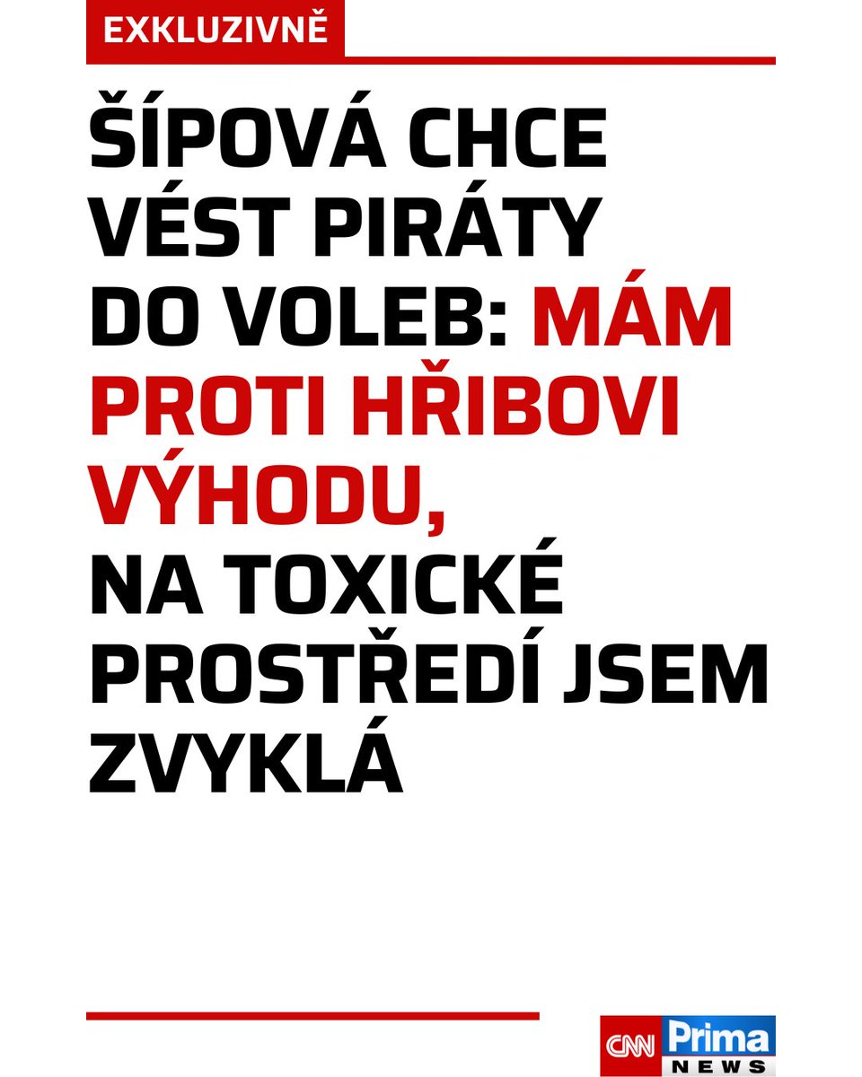 CNNPrimaNEWS (@cnnprima) on Twitter photo Za tři týdny rozhodnou opoziční Piráti, kdo je povede do voleb. Celostátního lídra volí tradičně zvlášť. Kromě předsedy Zdeňka Hřiba o pozici usiluje i senátorka <a href="/adela_sipova/">Adéla Sucharda Šípová, senátorka</a>, dnes jediná zástupkyně Pirátů v horní komoře. Celý rozhovor s ní najdete ZDE: cnn.iprima.cz/sipova-mam-opr… Za tři týdny rozhodnou opoziční Piráti, kdo je povede do voleb. Celostátního lídra volí tradičně zvlášť. Kromě předsedy Zdeňka Hřiba o pozici usiluje i senátorka <a href="/adela_sipova/">Adéla Sucharda Šípová, senátorka</a>, dnes jediná zástupkyně Pirátů v horní komoře. Celý rozhovor s ní najdete ZDE: cnn.iprima.cz/sipova-mam-opr…