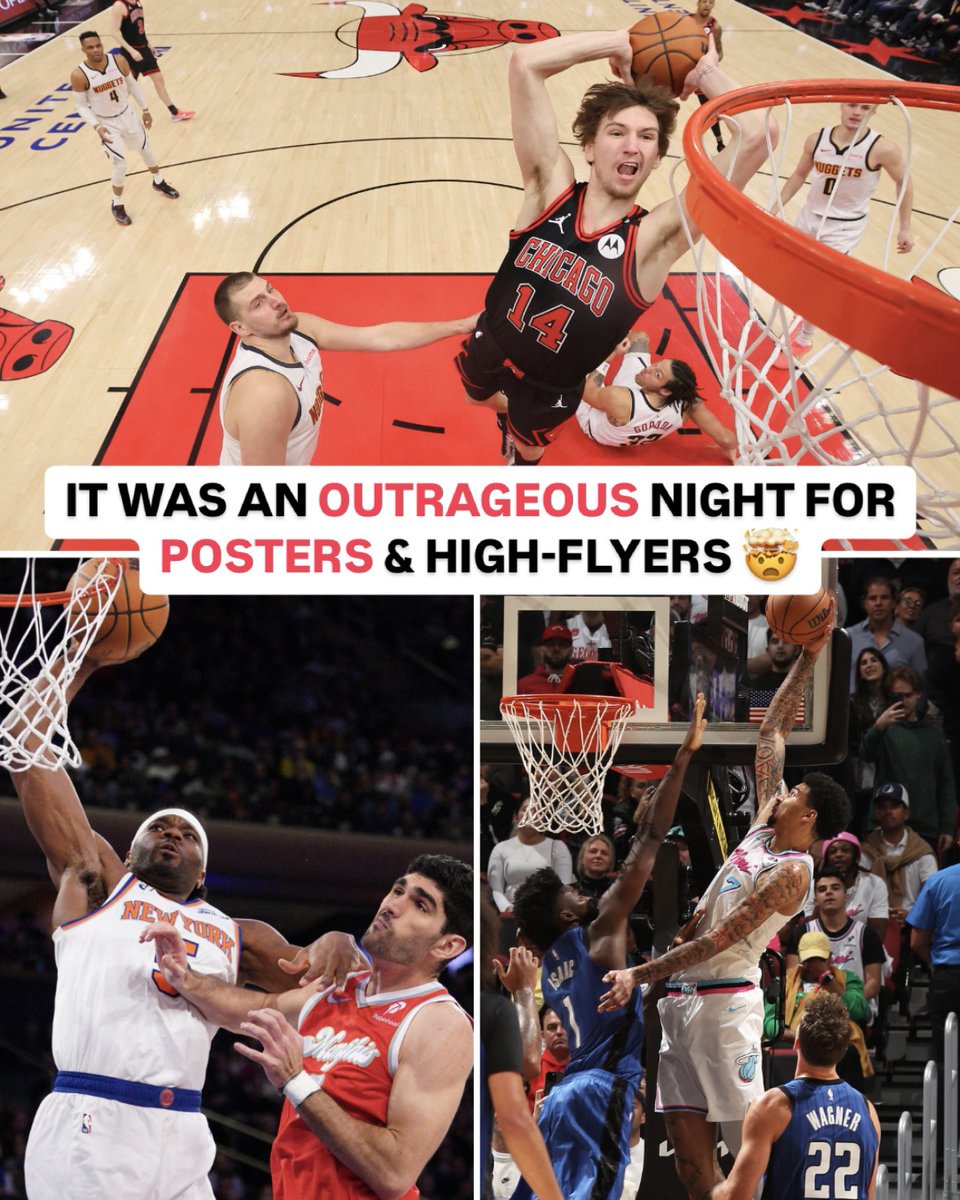 NBATV's tweet photo. The rims were working overtime across the NBA tonight! 

Dunk scores pending, @nbastats? 👀

A thread. 🧵 https://t.co/7FPAAhs7QS