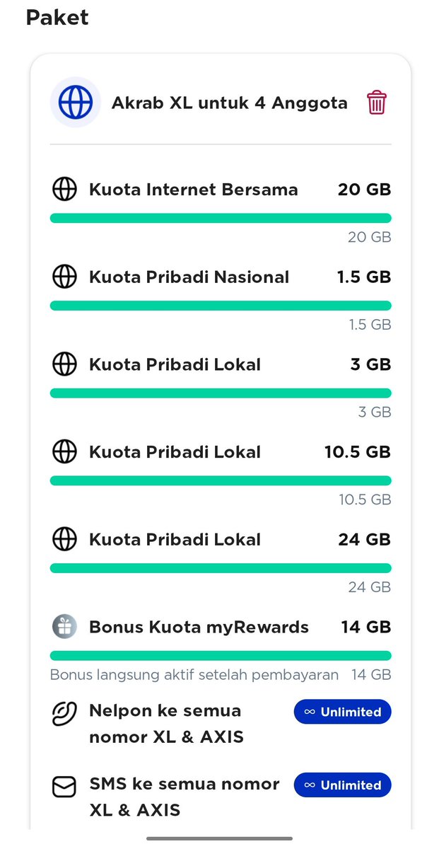 wlndyann_'s tweet photo. WTS PAKET AKRAB XL 55K!
kuota bersama dpt 20GB, kuota lokal+nasional, my rewards total semua kalau di area 4 50GB++++
slot sisa 1, minat bisa langsung dm/wa : 082151040562
bisa add dlu baru payment yaaa
#paketakrab #zonauang️ https://t.co/17KWBDqJdM