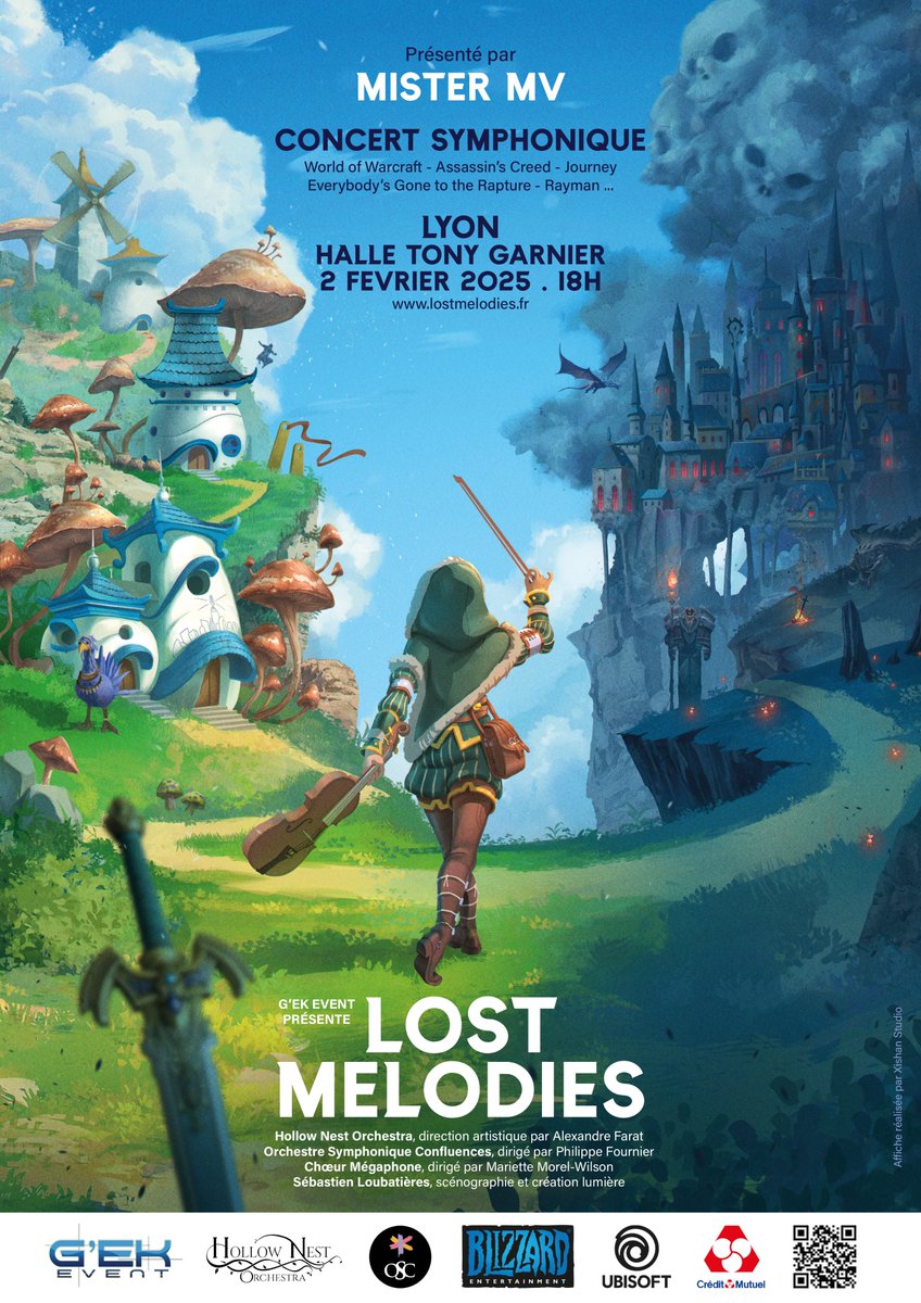 SamuelEtienne's tweet photo. Voici un bel événement, qui mérite du soutien, n'hésitez pas à RT 🙏🏻
Il s'agit d'un concert symphonique sur des musiques de jeux vidéo, avec 120 artistes sur scène 🎻🎶 et Mister MV à la narration🎤
Ca se passe à Lyon le 2 février, et il reste des places !
Je ne participe aucunement à l'event, mais je me suis dit que ça méritait un petit coup de pouce ❤️
La billetterie : https://t.co/EEhDR5tRsH
Bonne journée à tous !