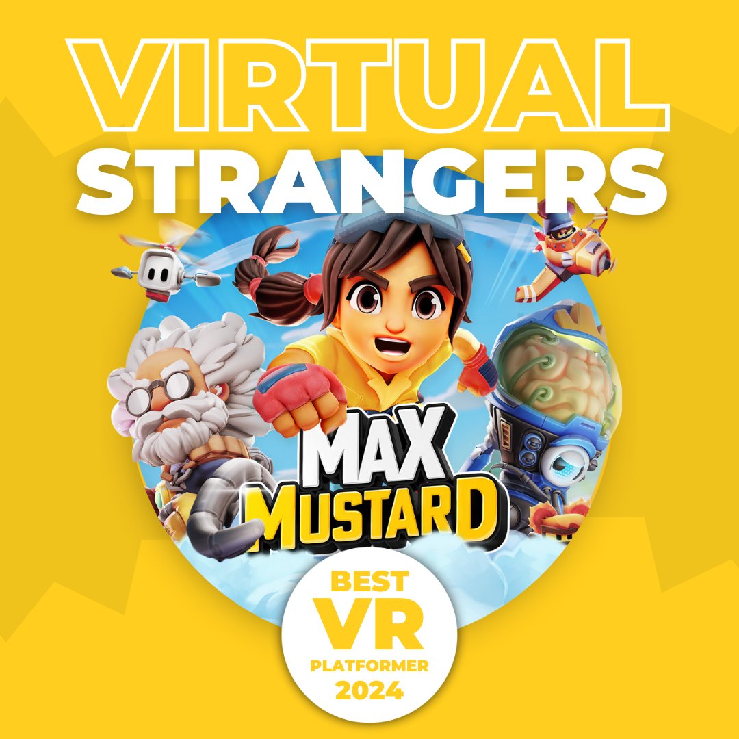 MaxMustardGame's tweet photo. Just when we thought the awards were done...

Thanks to @VRtualStrangers for choosing Max Mustard as your Best VR Platformer of 2024! 🏆

#VR #VirtualReality https://t.co/LxurNVGo88