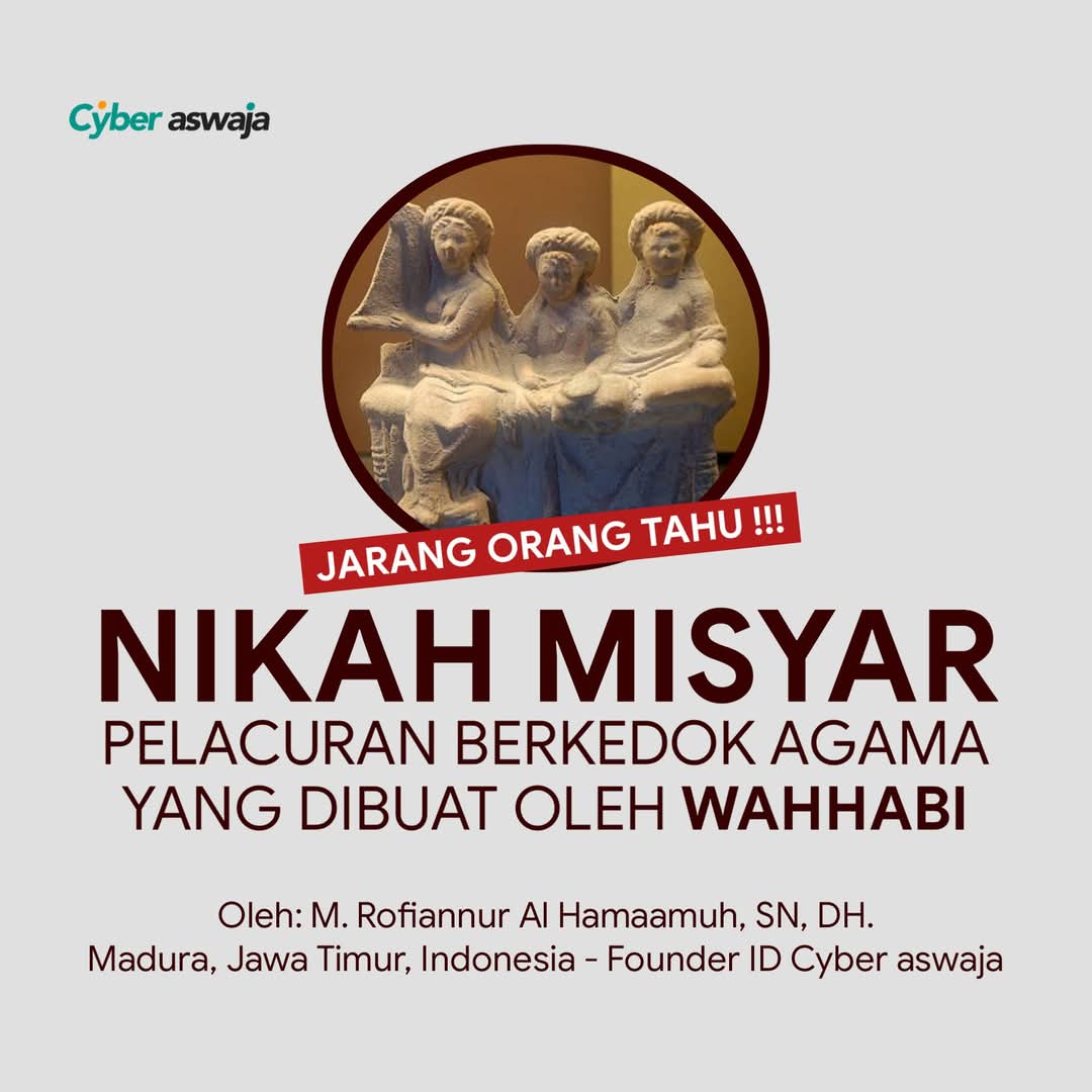 heartsreset's tweet photo. 🔰 WAHHABI: PELACURAN BERBUNGKUS AGAMA LEWAT NIKAH MISYAR.

Oleh: M. Rofiannur Al Hamaamuh, SN, DH.

Sesi: Sisi gelap wahhabiyyah mujassimah.
Season: 03. https://t.co/XjVl8NxObt