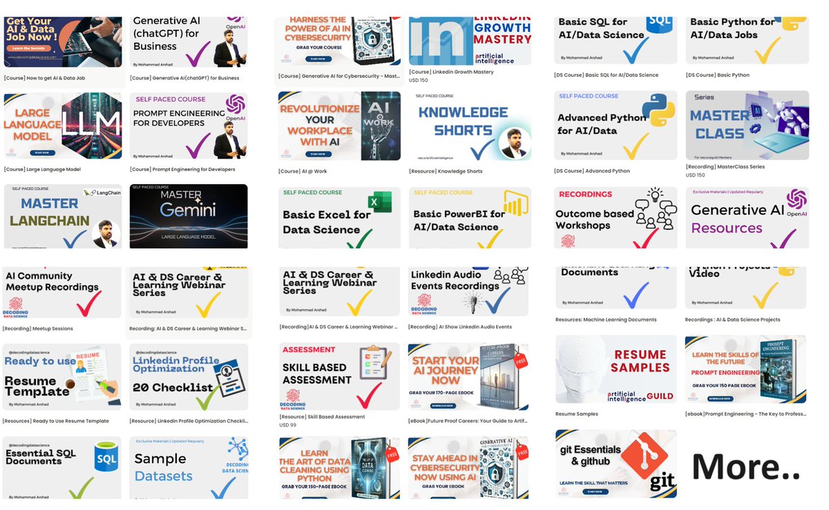 📚 Get a Free Ebook, Recordings, and Courses on Generative AI, AI &amp; ML

🧠 Explore a Comprehensive Guide 📷 Check Out the Best Workshops and Webinars

Boost your AI skills for 2024!

1⃣Follow(for DM access)
2⃣Like and Repost this post
3️⃣Reply with "Send"🧲