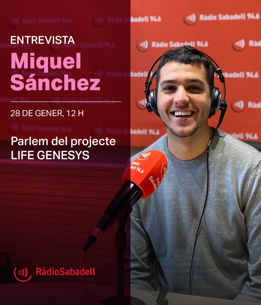 Consorci Corporació Sanitària Parc Taulí (@parctauli) on Twitter photo 📻Torna l'espai #FemSalut a <a href="/RadioSabadell/">RàdioSabadell</a>
💡L'investigador de l'<a href="/I3ptT/">Institut d'Investigació i Innovació Parc Taulí</a> Miquel Sánchez ens parla de l'aparició de resistències als antimicrobians en el marc del projecte #LIFEGENESYS
Ens escoltem a les 12h! 👇
radiosabadell.fm
#SomTaulí #SomPersonesCuidemPersones 📻Torna l'espai #FemSalut a <a href="/RadioSabadell/">RàdioSabadell</a>
💡L'investigador de l'<a href="/I3ptT/">Institut d'Investigació i Innovació Parc Taulí</a> Miquel Sánchez ens parla de l'aparició de resistències als antimicrobians en el marc del projecte #LIFEGENESYS
Ens escoltem a les 12h! 👇
radiosabadell.fm
#SomTaulí #SomPersonesCuidemPersones