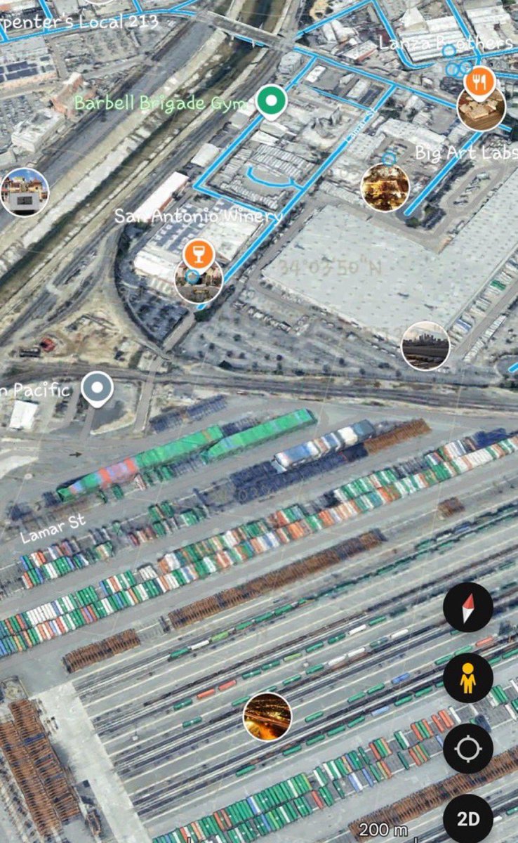 MonkZylio's tweet photo. 🔥🚨BREAKING NEWS: 
This disturbing message was spotted on Google Maps in Los Angeles, California: “Help” and “Traffico” written in the debris, surrounded by shipping containers. Next to this location is a shipping yard which is connected to human trafficking and worse. https://t.co/0p6VEzXT2B