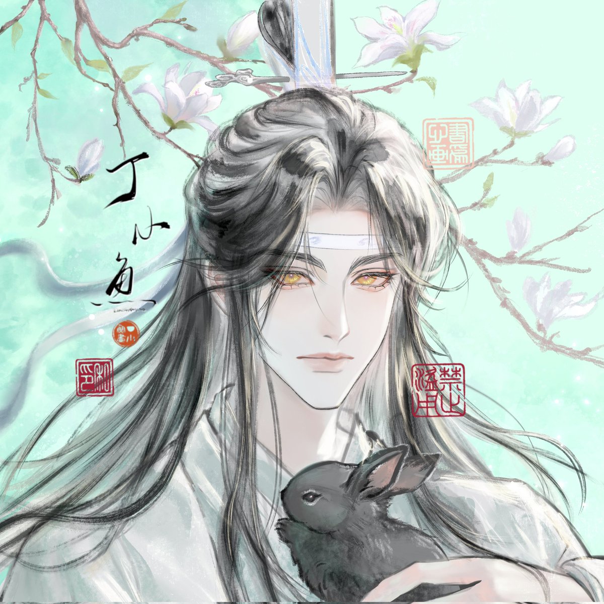DingX_Yu's tweet photo. #MDZS #魔道祖师 #蓝忘机 
一张摸索水墨风的稿子 https://t.co/02oXsfsucD