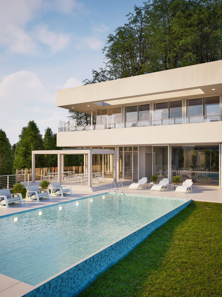 Here’s a modern villa we recently rendered, complete with a luxurious poolside retreat 🌿✨

Design by: Jamal Gecana

What do you think? Let me know in the comments!

#3drendering #archviz #modernarchitecture #twinmotion #architecturalvisualization #twinmotion #architecture