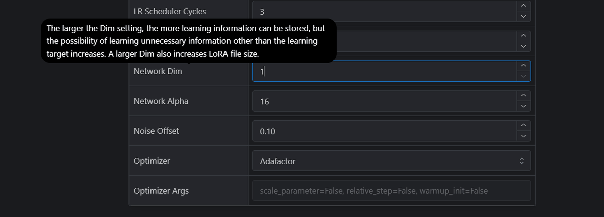 kisakukk77's tweet image. I train my #7MB Lora from
civitai.com  "train a Lora"
civitai.com/models/train

Everyone can do that , 
Then,  in Advanced Settings &amp;gt; 
Training Parameters &amp;gt; Network Dim : 1 = 7MB