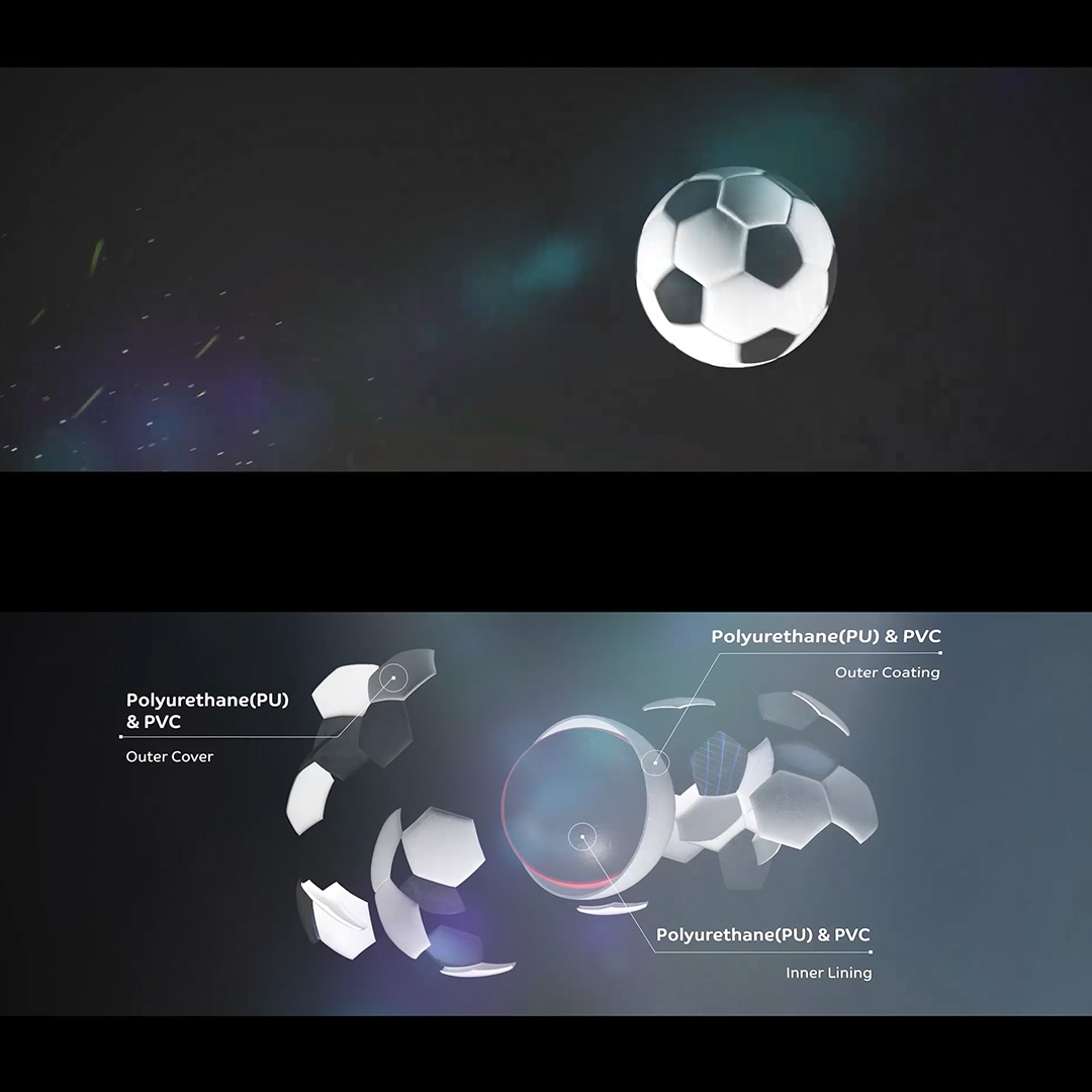 Every pass, goal, and celebration starts with the ball—and here at #SABIC, our solutions help to keep the game going. 🌍🏟️