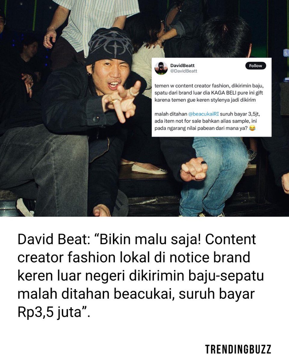 Bea Cukai Berulah Lagi‼️

Lah lupa apa kemaren ada yg dapet juara lomba di LN trs pialanya dibawa pulang suruh bayar 🤦🏻‍♂️