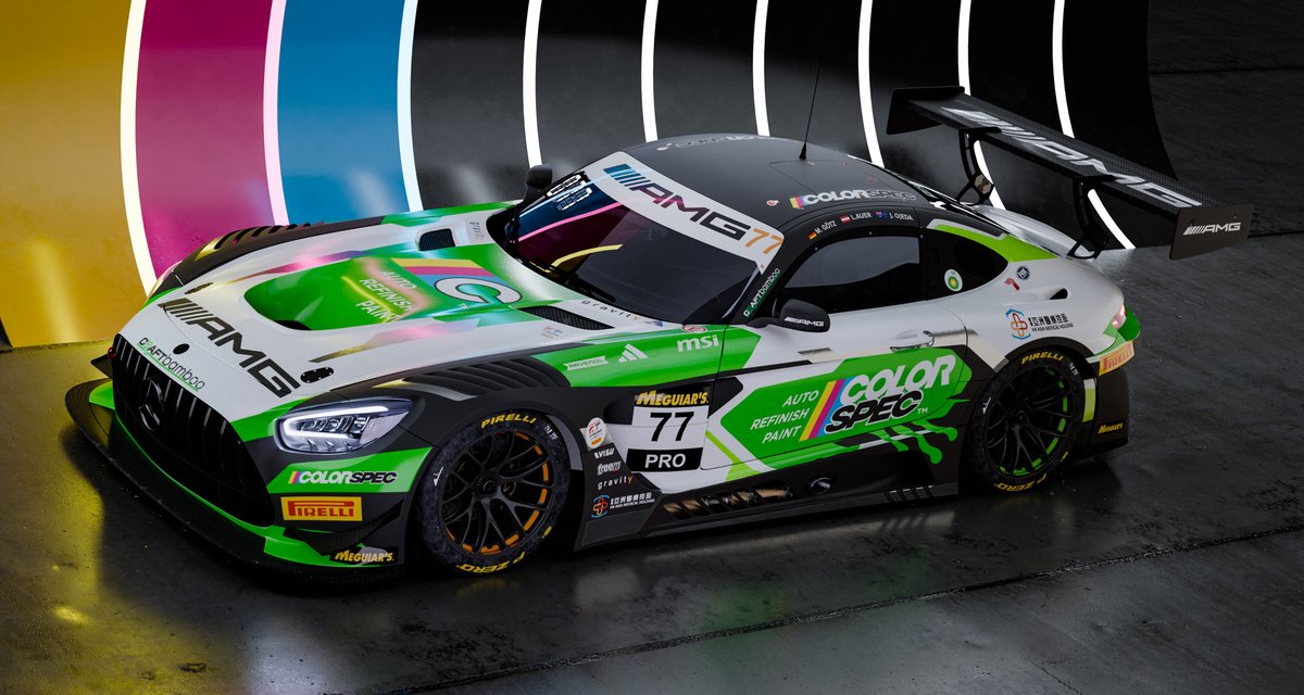 craftbamboo's tweet photo. Kicking off the 2025 season this weekend at the 2025 Meguiar’s Bathurst 12 Hour!

Lucas Auer (AUT), Maximilian Goetz (GER), and Jayden Ojeda (AUS) will be behind the wheel for our fight for the Bathurst crown, with #77 decorated in CBR's classic Green.

We're ready for race day! https://t.co/IHNfpo2klJ