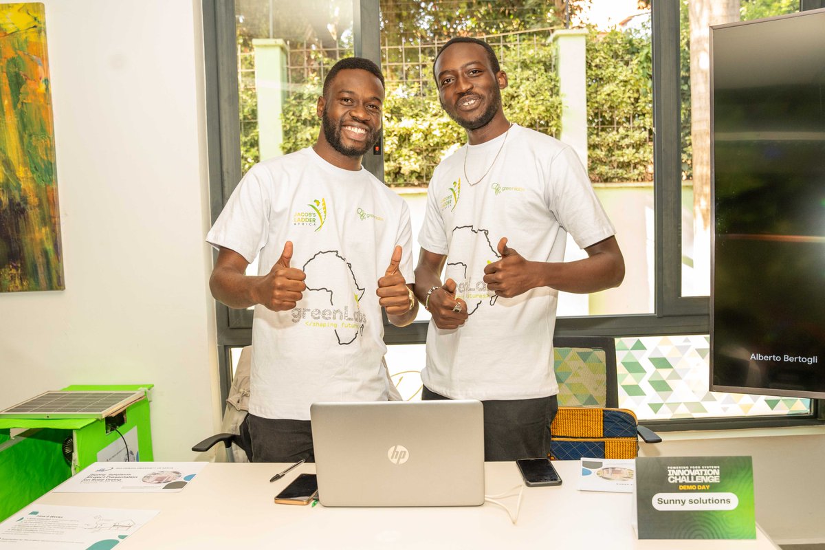 JacobsLadder_A's tweet photo. From 550+ brilliant applications to just 70 exceptional finalists – what a journey!

Meeting the visionary minds behind incredible innovations at the Powering Food Systems Innovation Challenge Demo Day was inspiring. Your ideas aren’t just about generating revenue; they’re shaping solutions that could transform the continent and capture global attention. 

🎥 Spot yourself or someone you know? Drop a comment and tag them below! 👇

@Sellahb @Bilha_Ndirangu @chela_karrency @LouiV @VaLydd @kevin_okwako @UNEP @cadef_ng @Cleantechhubng @wef @_globaleconomic @ASBELKEMBOI7 @PeterKariukiKE @kevolwe_godfrey @timotsi1 @NetForCommDev @am_tonie_ @MagangaPurity @jacobaffiliates @CyndyMaloba @Alfreddiaw @ST_Mwaurah369 @Mmukai14 @MuhiaWesley @Sarah_Nash11 @Vinnysdg13 @SangakaAre @George_x86 @StellaKabura @WalelaPhillip @TonyBlairOmondi @Alfreddiaw @SwalaNyetiKe @EstherJoyrell