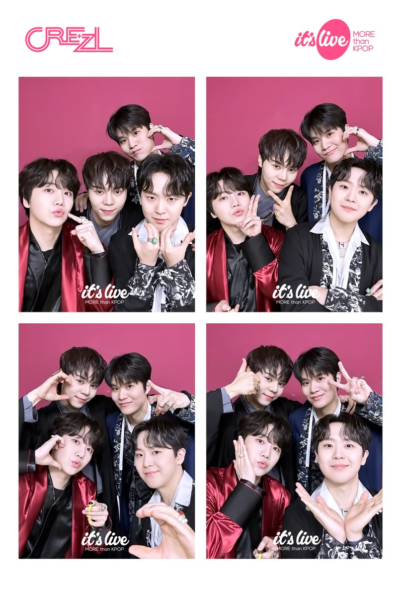 itsLIVEofficial's tweet image. CREZL이 추천하는 네컷 포즈!✨
지금 바로 it&apos;s Live 틱톡에서 크레즐의 잇라네컷 촬영 영상을 확인하세요💗
▶buly.kr/BpEOOMo◀
#itsLive #CREZL #KPOP #잇츠라이브 #잇라네컷 #인생네컷 #PhotoBooth #itsLive4Cut