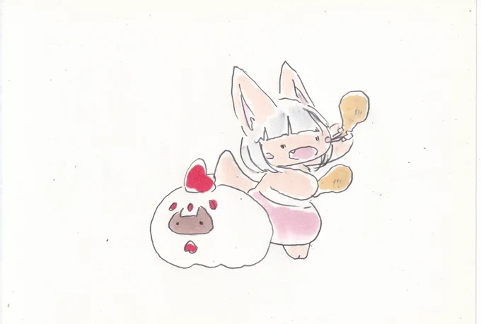 にわとりの日。#イラスト #メイドインアビス 