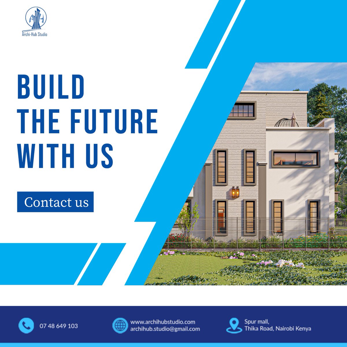 ArchiHubStudio's tweet photo. "Building dreams, shaping the future! Contact us today #ArchiHubStudio #Architecture #DreamHome https://t.co/Gb4WGTCDOT
