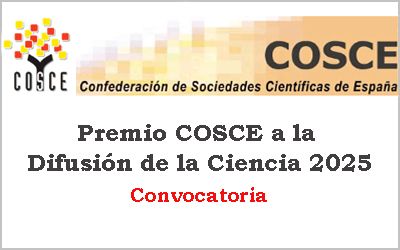 SEFarmacología (@socesfar) on Twitter photo Se convoca el Premio <a href="/COSCEorg/">Confederación de Sociedades Científicas de España</a> a la Difusión de la Ciencia 2025 con la colaboración de la <a href="/FundacionAreces/">FundaciónRamónAreces</a>
💵 5.000€ de premio y una placa
🗓️Puedes enviar candidaturas hasta el 10 de marzo
Aquí las bases legales:
cosce.org/wp-content/upl… Se convoca el Premio <a href="/COSCEorg/">Confederación de Sociedades Científicas de España</a> a la Difusión de la Ciencia 2025 con la colaboración de la <a href="/FundacionAreces/">FundaciónRamónAreces</a>
💵 5.000€ de premio y una placa
🗓️Puedes enviar candidaturas hasta el 10 de marzo
Aquí las bases legales:
cosce.org/wp-content/upl…
