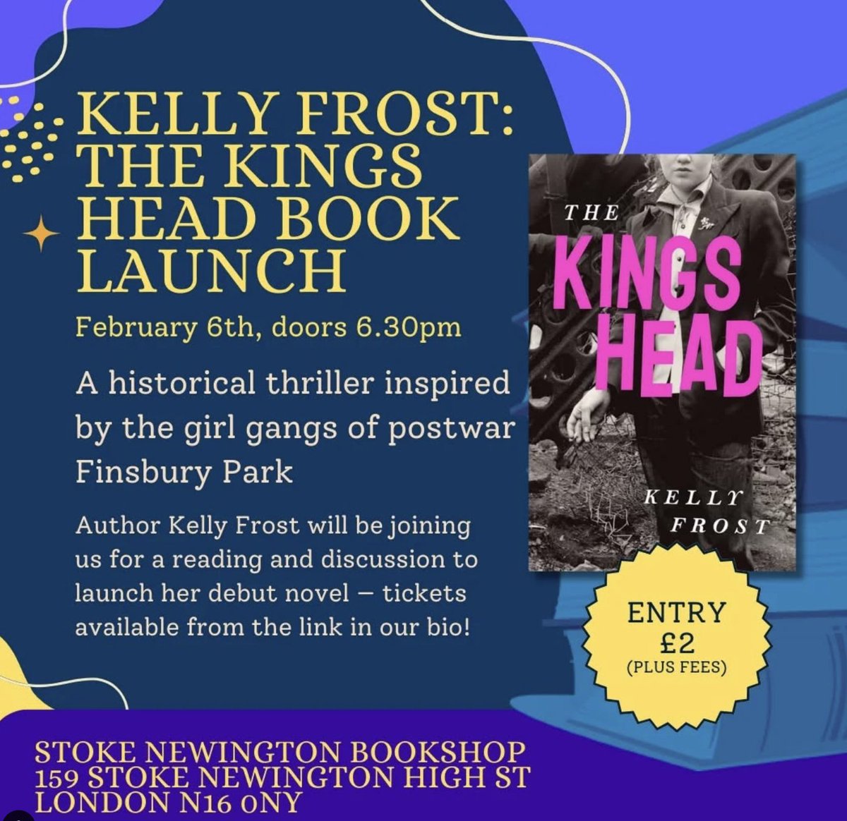 Just over one week until we welcome The Kings Head into the world at <a href="/StokeyBookshop/">Stokey Bookshop</a>...