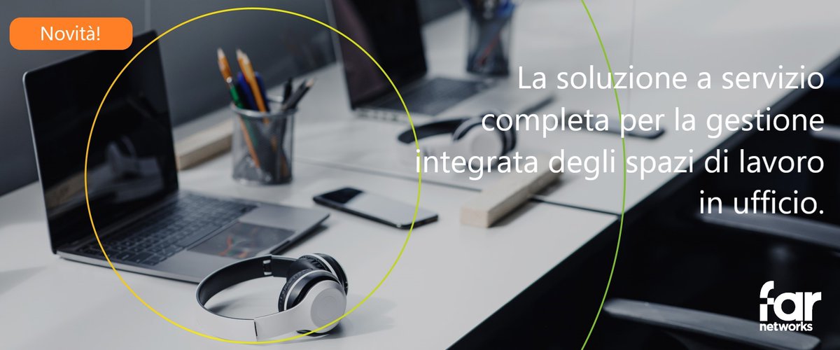 𝗙𝗔𝗥 𝗢𝗳𝗳𝗶𝗰𝗲 𝗛𝘂𝗯: la suite di servizi per un ufficio integrato e smart! 
Soluzioni flessibili per:
✅ Postazioni di lavoro
✅ Sale meeting
✅ Telefonia in cloud
✅ Personale di presidio
✅ Rete monitorata (NOC)
farnetworks.com/far-office-hub
#Tecnologia #Efficienza