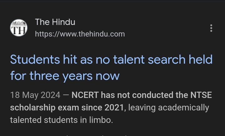 AnonymousMgut's tweet image. The NTSE exam has not been conducted since 2021. This is new education 🤣 policy. I already knew about this in 2020.

#scolarship
#NEP2020