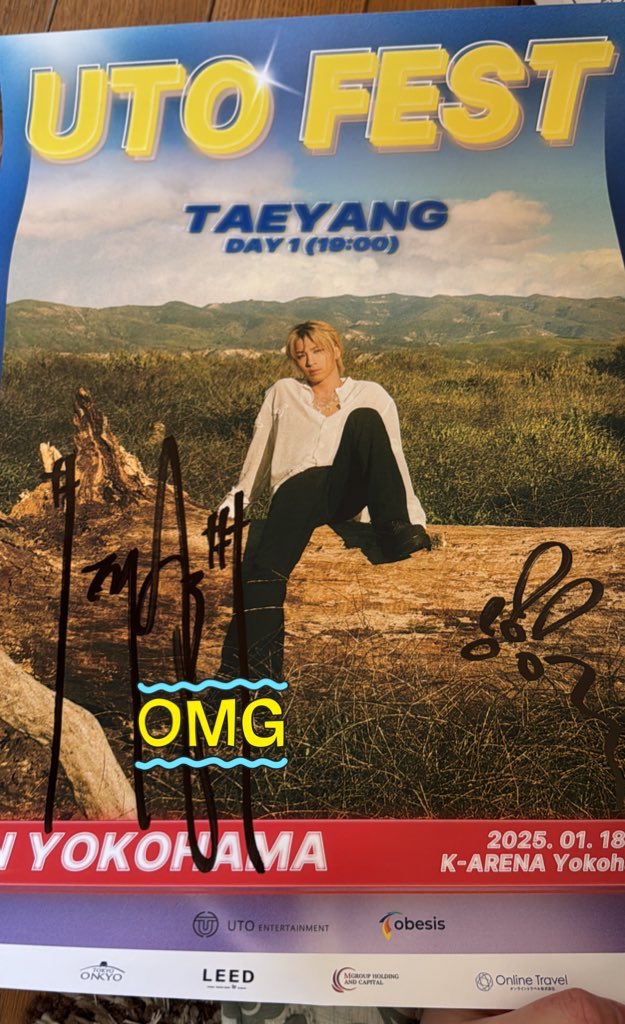 niconicosandao's tweet photo. UTOFEST IN YOKOHAMA 謎フェス
出演者サイン入りポスター
譲)TAEYANG テヤン SOL
求)WayV(威神V)
交換して下さる方探しております…!DM、リプお待ちしております🙂↕️
#WayV #威神v #TAEYANG #SOL
#UTOFEST #UTO_FEST #utofest_in_yokohama https://t.co/Yq70mprAul