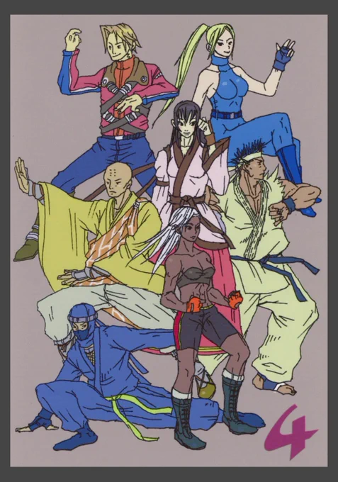 VF5REVO発売おめでとう絵を描くの忘れてたー!せめて過去絵でお祝い4の時に描いた絵懐かしすぎる#バーチャファイター 