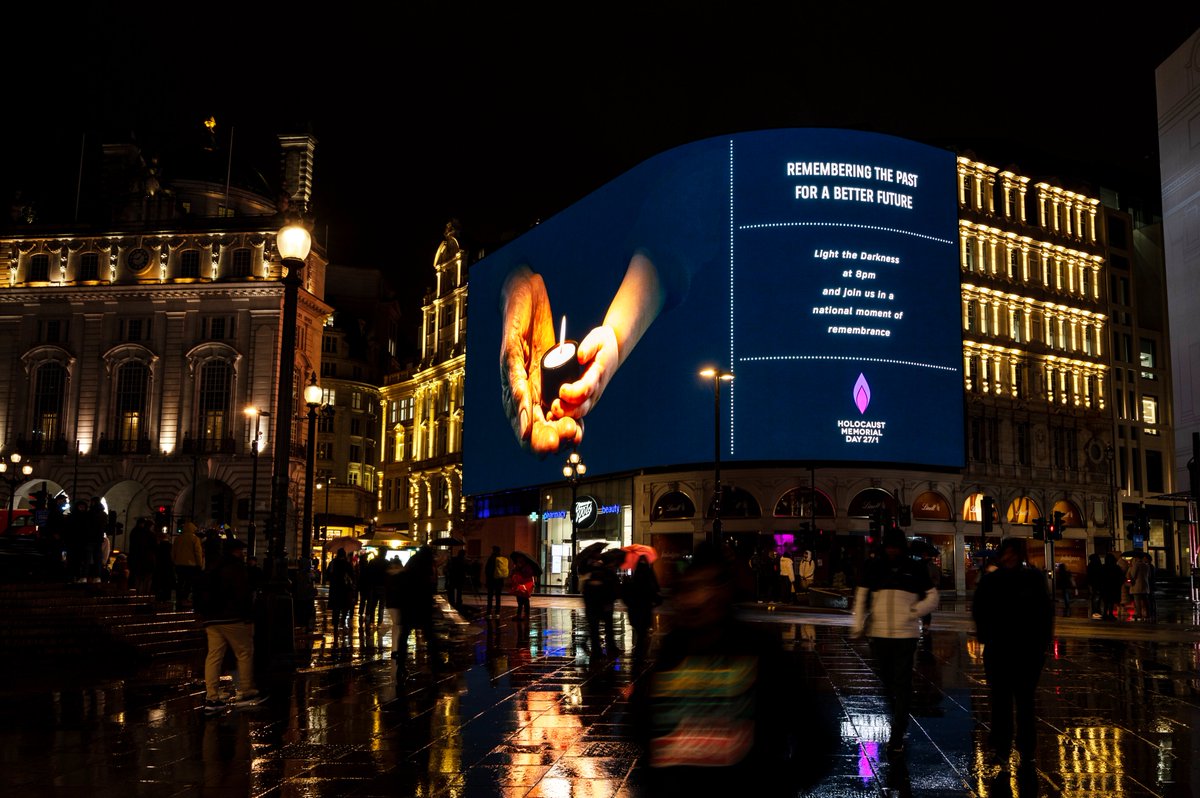 Wonderful photography by Chris Ward and Seb Johnstone <a href="/OceanOutdoorUK/">Ocean Outdoor UK</a> to mark #HolocaustMemorialDay with outdoor space generously donated by Ocean, BFI IMAX and <a href="/LandsecGroup/">@LandsecGroup</a> #HolocaustRemembranceDay I even got to attend the London Ceremony at the Guildhall too.