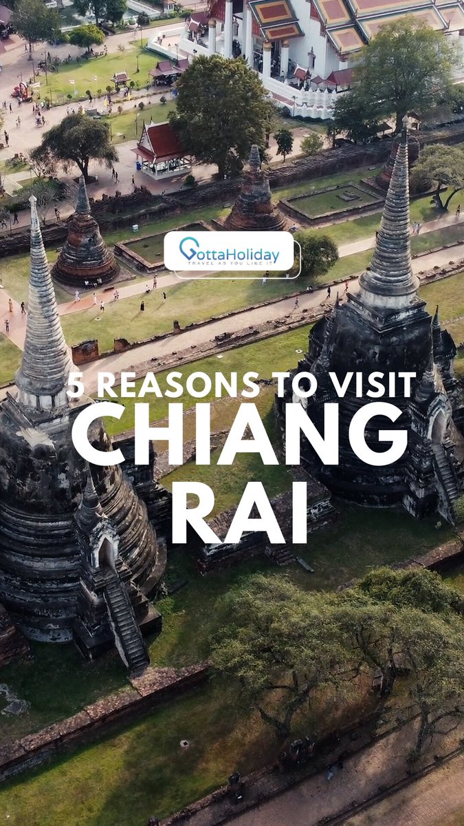 gottaholiday's tweet photo. 5 Reasons to Visit Chiang Rai! 🌄
1️⃣ Stunning temples (White Temple).
2️⃣ Golden Triangle culture.
3️⃣ Lush mountains.
4️⃣ Vibrant night markets.
5️⃣ Peaceful escapes.

Discover this gems of Thailand! ✨

#ChiangRai #ThailandTravel #HiddenGem #ExploreMore #Wanderlust https://t.co/3FdumcyV6O