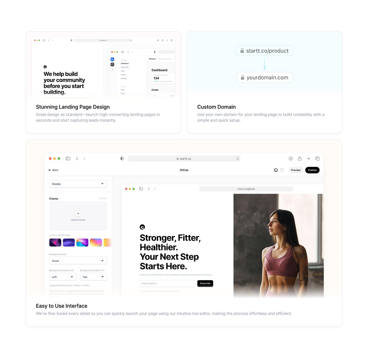 Updated bento grid for <a href="/startt_co/">Startt</a> 🔥